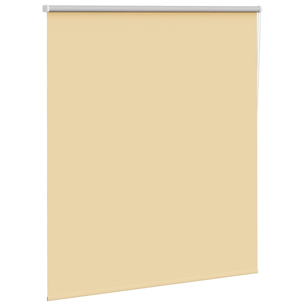 Roller Blind Blackout Beige 120x130 cm Fabric Width 116.6 cm Polyester